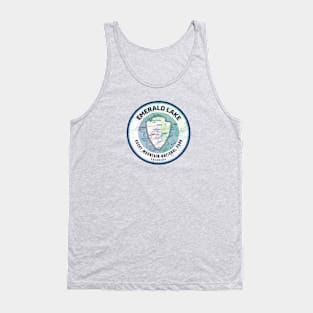 Rocky Mountain National Park Souvenir Map - Emerald Lake Tank Top